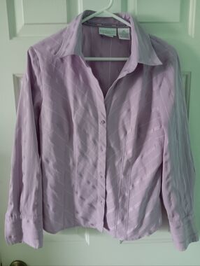 Worthington Stretch Button-Up Blouse Size 14P